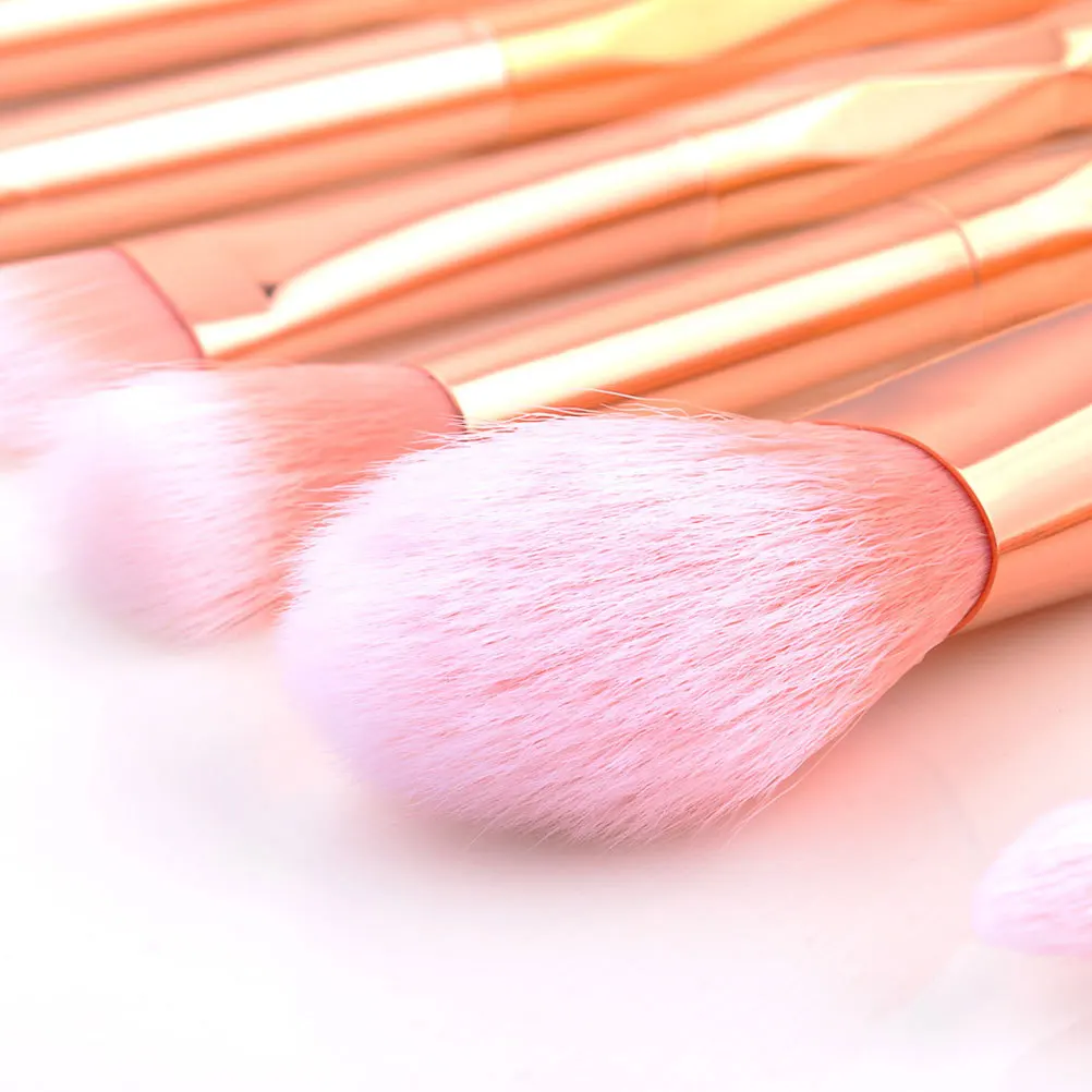 20pcs Makeup Brush Set Rose Golden Soft Bristles Full Face Tools For Foundation Eyeliner Lip Women'S Makeup Kit
