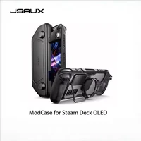 JSAUX ModCase para Steam Deck OLED, absorción de golpes, modularización anticaídas, accesorios para juegos con carcasa frontal desmontable