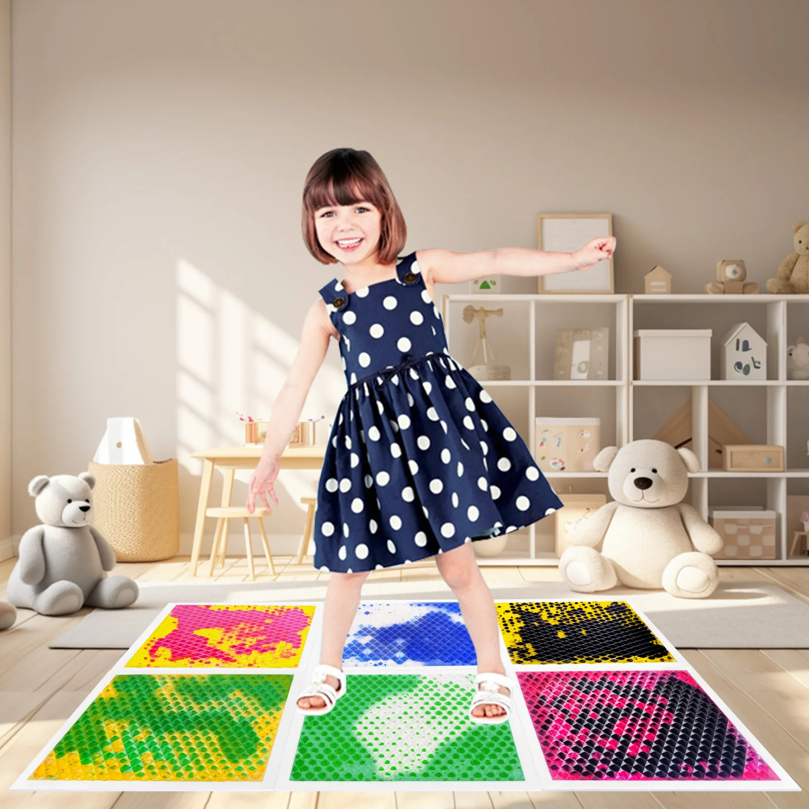 

Kids Visual Sensory Mat Tactile Sensory Experience Toy for Children's Playtime And Learning