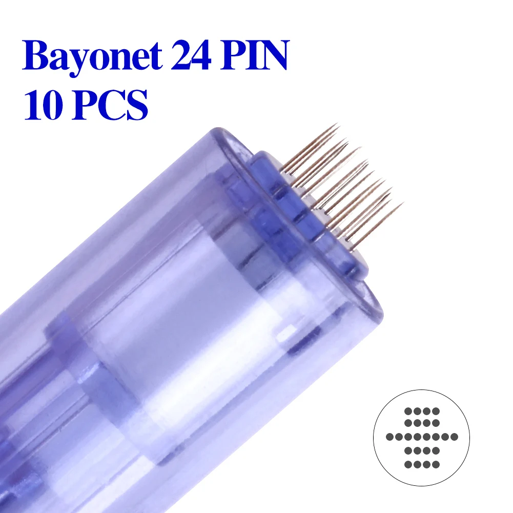 A6 Bajonetpatroon Naald voor Bajonetpoort Derma Pen M5/M7/MYM/A1 Microneedling 9-pins 12-pins 24-pins 36-pins 42-pins Ronde 3D 5D Nano