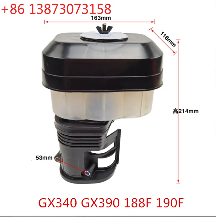 

GX270 GX390 Air filter assy oil bath type for Honda GX240 173F 177F GX340 GX390 188F 190F engine water pump air cleaner complete
