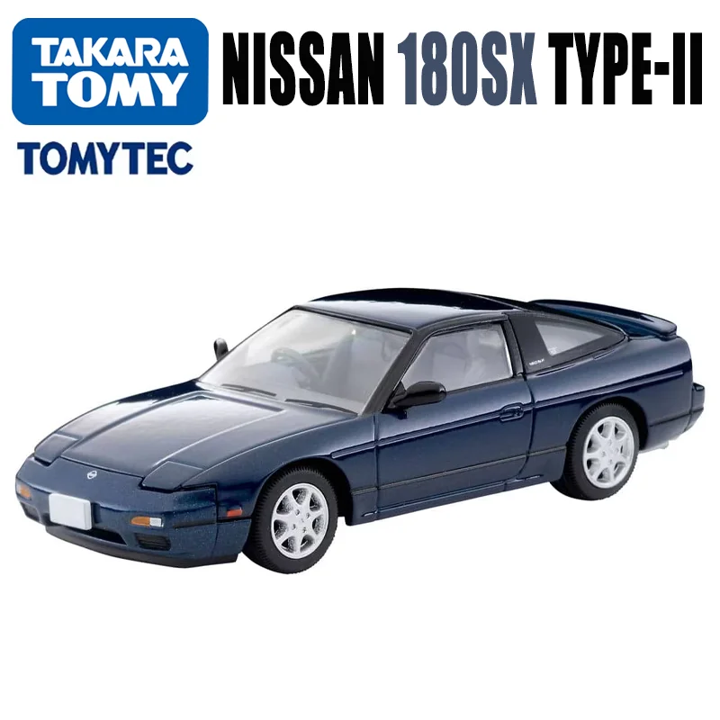 

TAKARA TOMY TOMYTEC Tomica 1/64 TLV-N235d NISSAN 180SX TYPE-II (синий) сплав игрушечный мотор отлитый под давлением металлическая модель подарки