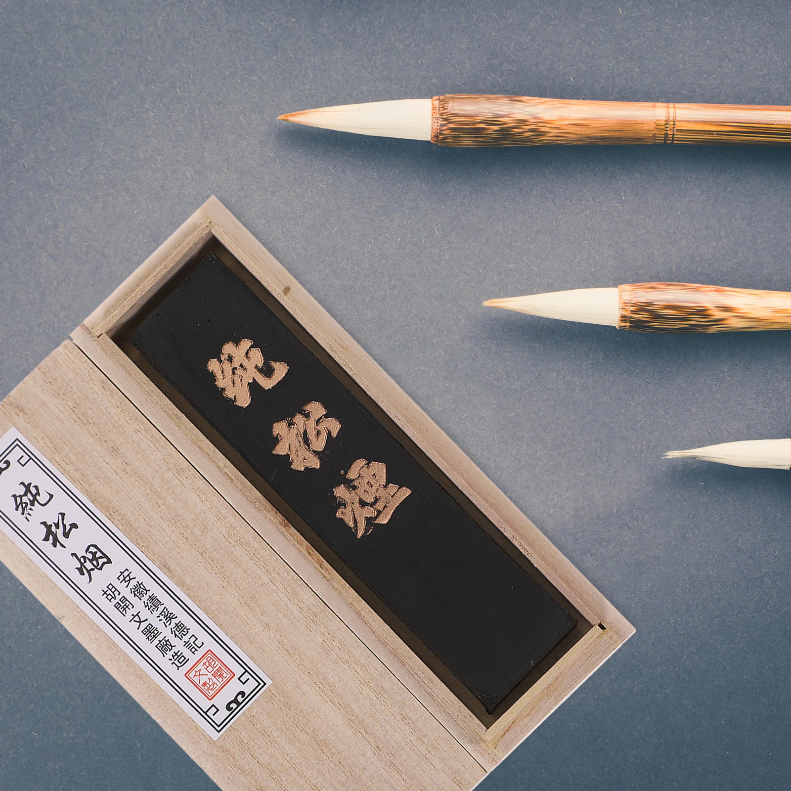 

1Pcs Chinese Calligraphy Ink Stick Long Black Traditional Ink Strip for Painting Writing Practical Painting Accessory