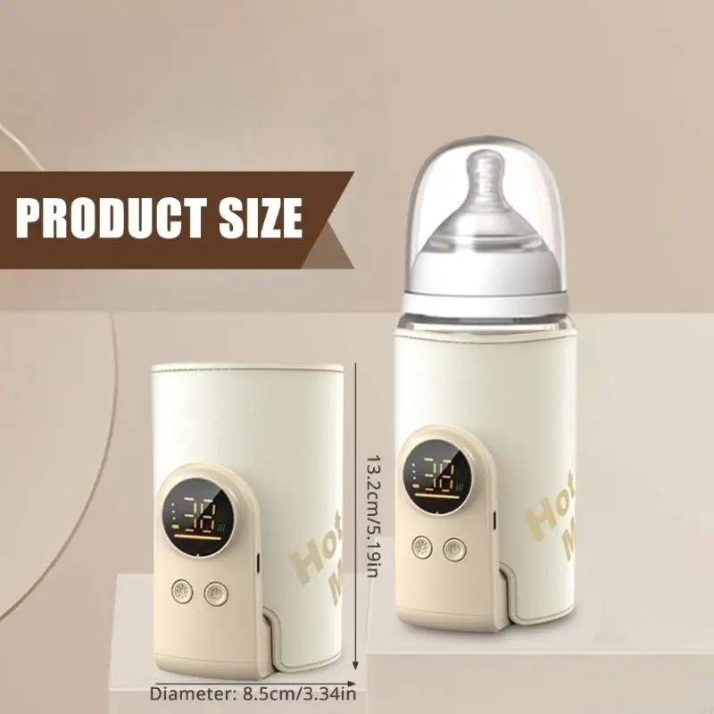 L5YF جهاز تسخين زجاجات الرضاعة المتقدم، تحكم دقيق في درجة الحرارة، حقيبة تدفئة قابلة لإعادة الشحن مع شاشة LED رقمية #6