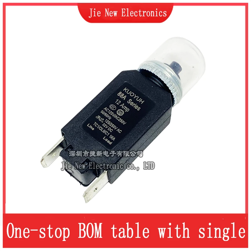 1PCS Circuit Breaker Thermal Protection Switch Device Overload Protector Switches for Motors Transformers 3A 5A 8A 10A 12A 20A