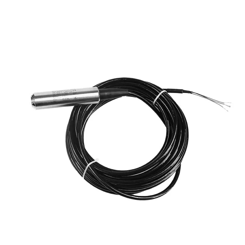 HGL-500 IP68 20m Depth 40m Cable Submersible Probe 4-20mA Dual Output Water Level and Temperature Sensor Transmitter