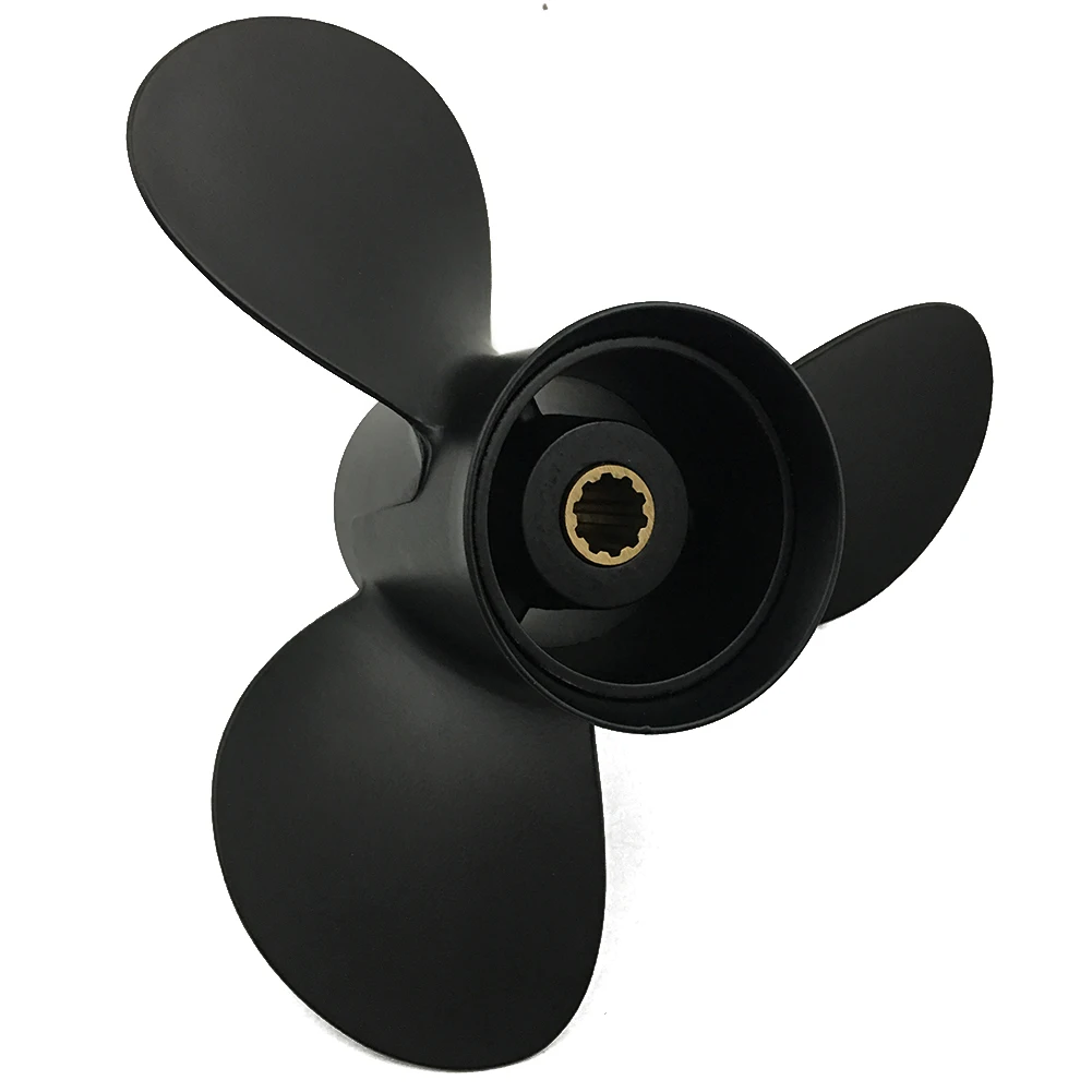 Boat Propeller 9.9x13 Fit for Mercury Outboard 20HP-25HP 3 Blades Aluminum Prop 10 Tooth Propel RH 9.9x13