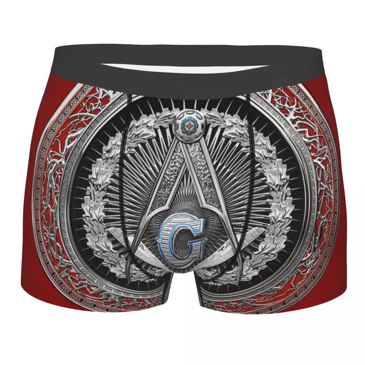 3rd Degree Mason Silver Jewel Master Mason Square Men Underwear Masonic Freemason Boxer Briefs Shorts Panties Underpants