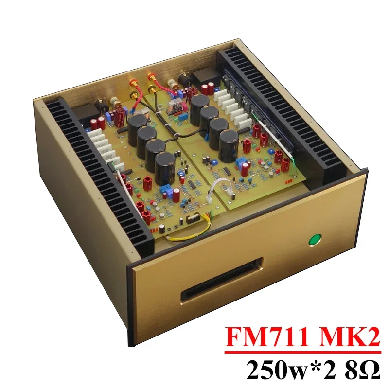 250w*2 1:1 Reproduction of FM711 MK2 Power Amplifier High Power XLR RCA Balanced Input HIFI 2-channel HIFI Audio Amplifier