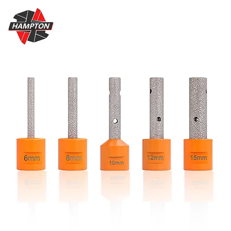  Diamond Finger Bit Milling Bit Enlarge Grinding Hole Dia 6-30mm with 5/8-11 Thread for Tile Stone Countertop