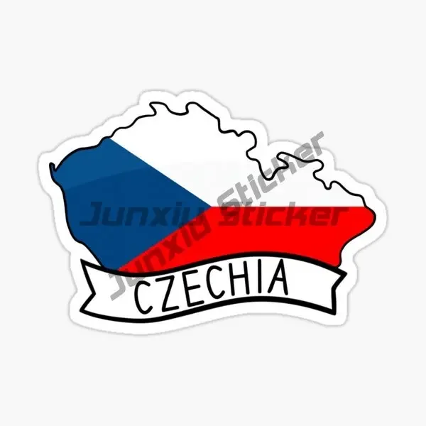 

Czech Republic Flag Emblem Stickers Motorcycle Vinyl Car Truck Table Helmet Decal Assecories