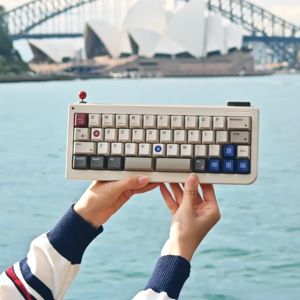 Retros-gb40ワイヤレスメカニカルキーボード,トライモードガスナー