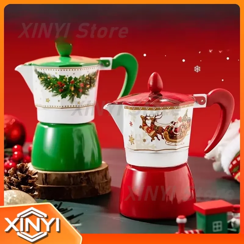 Double Valve Mocha Pot for Hand Brewing Coffee Pot Utensils for Electromechanical Coffee Maker for Household Use Moka