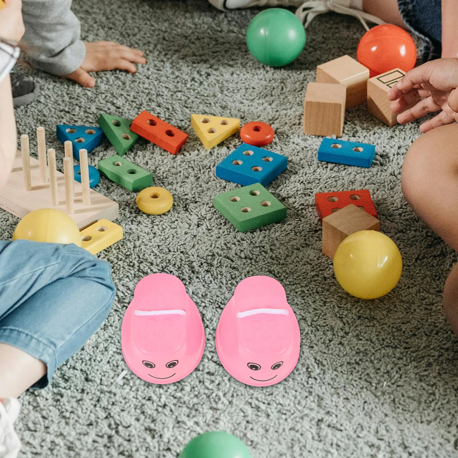 Trampoli di bilanciamento Trampoli da passeggio in plastica Piedi per bambini Stepper interattivo Allenamento per l'equilibrio del bambino Parco giochi all'aperto