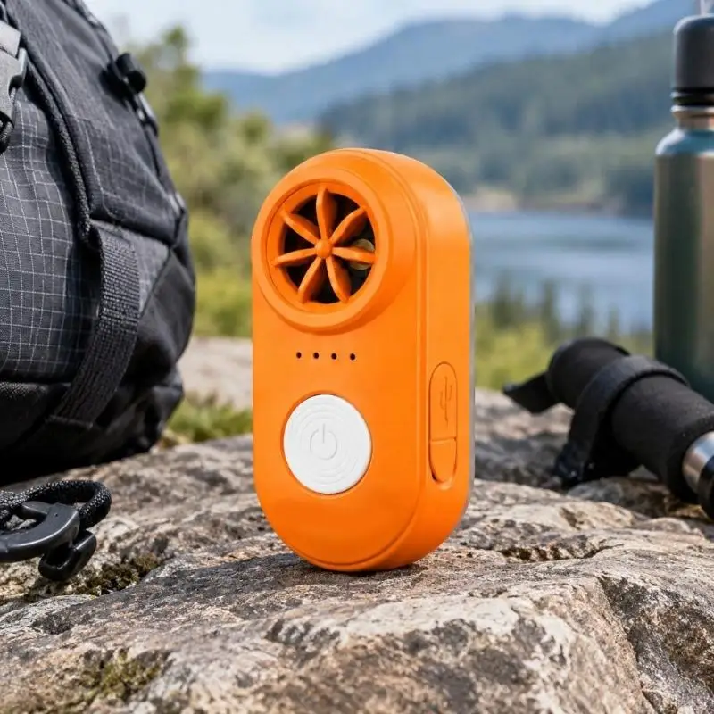 126dB Rechargeable Electronic Emergency Signaling Device with Push-Button Sound, Two Functions, and Integrated Attachment D2RC