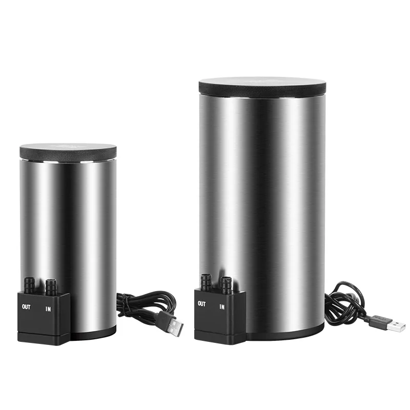 Stainless Steel Filter Bucket USB Mini Aquarium Filter Built-in Silent Water Pump Circulation for Desktop Fish Tank - view 5
