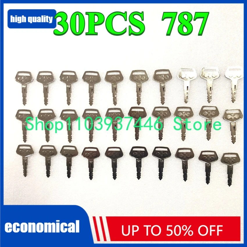 30 PCS 787 For Heavy Equipment 787 Keys Excavator Dozer Loader Backhoe Starter