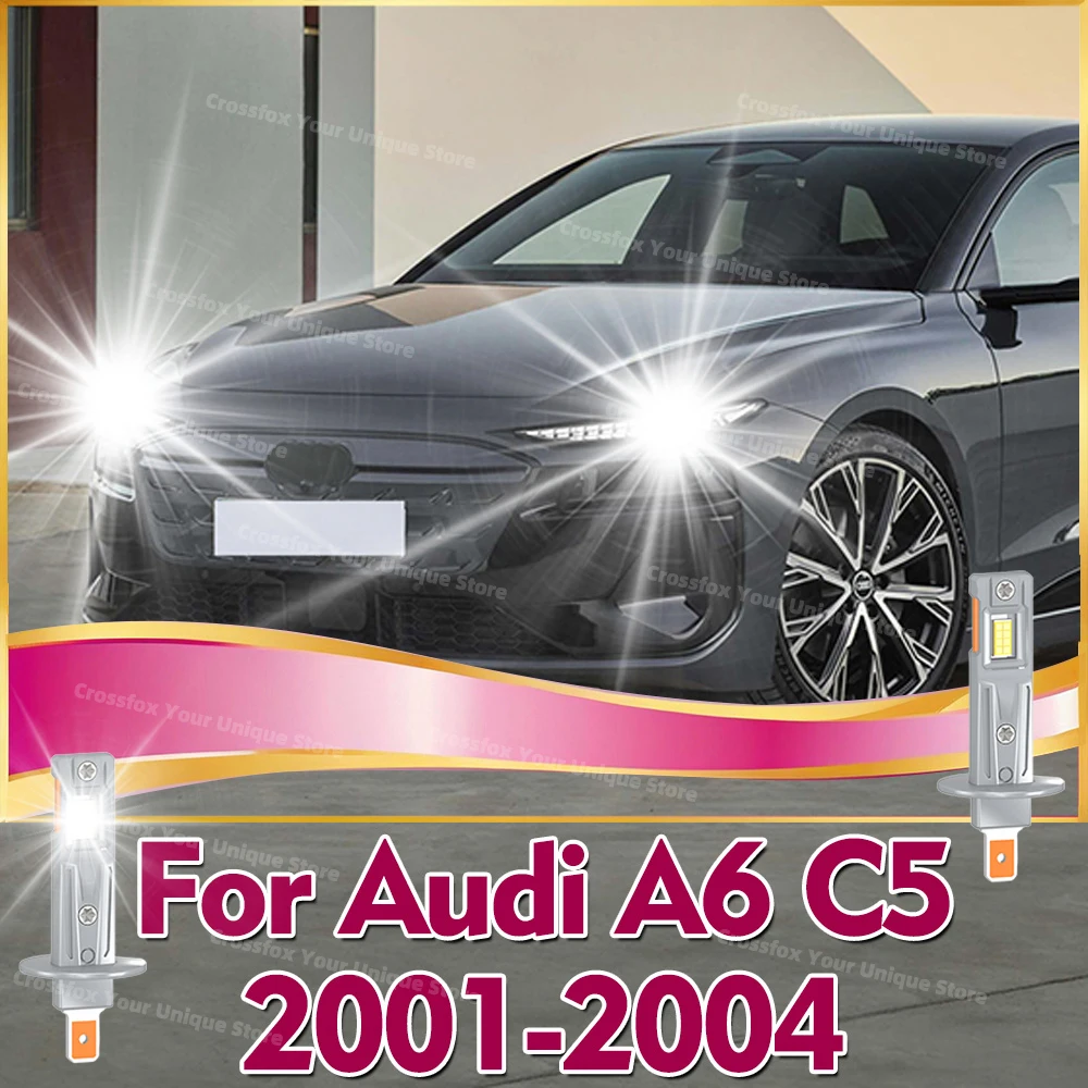 2x LED Lampada H1 448 30000LM Car Fog Light Bulbs 6000K White For Audi A6 C5 2001 2002 2003 2004 For Nissan Almera N16 2000-2008