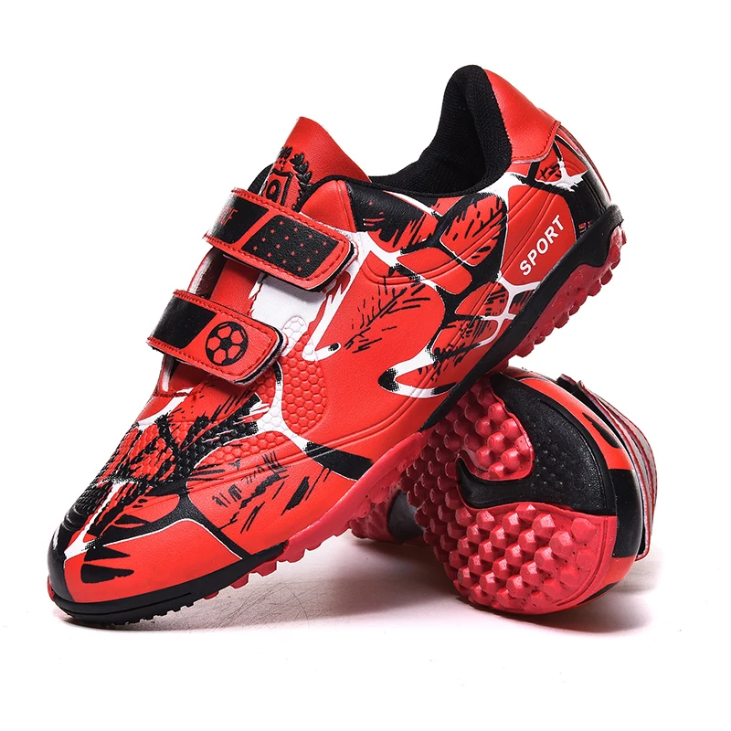 Kids Soccer Shoes Boys Outdoor Sport Shoes TF/FG Cleats Training Anti Slip and Wear-resistant Girls Football Shoes Boots