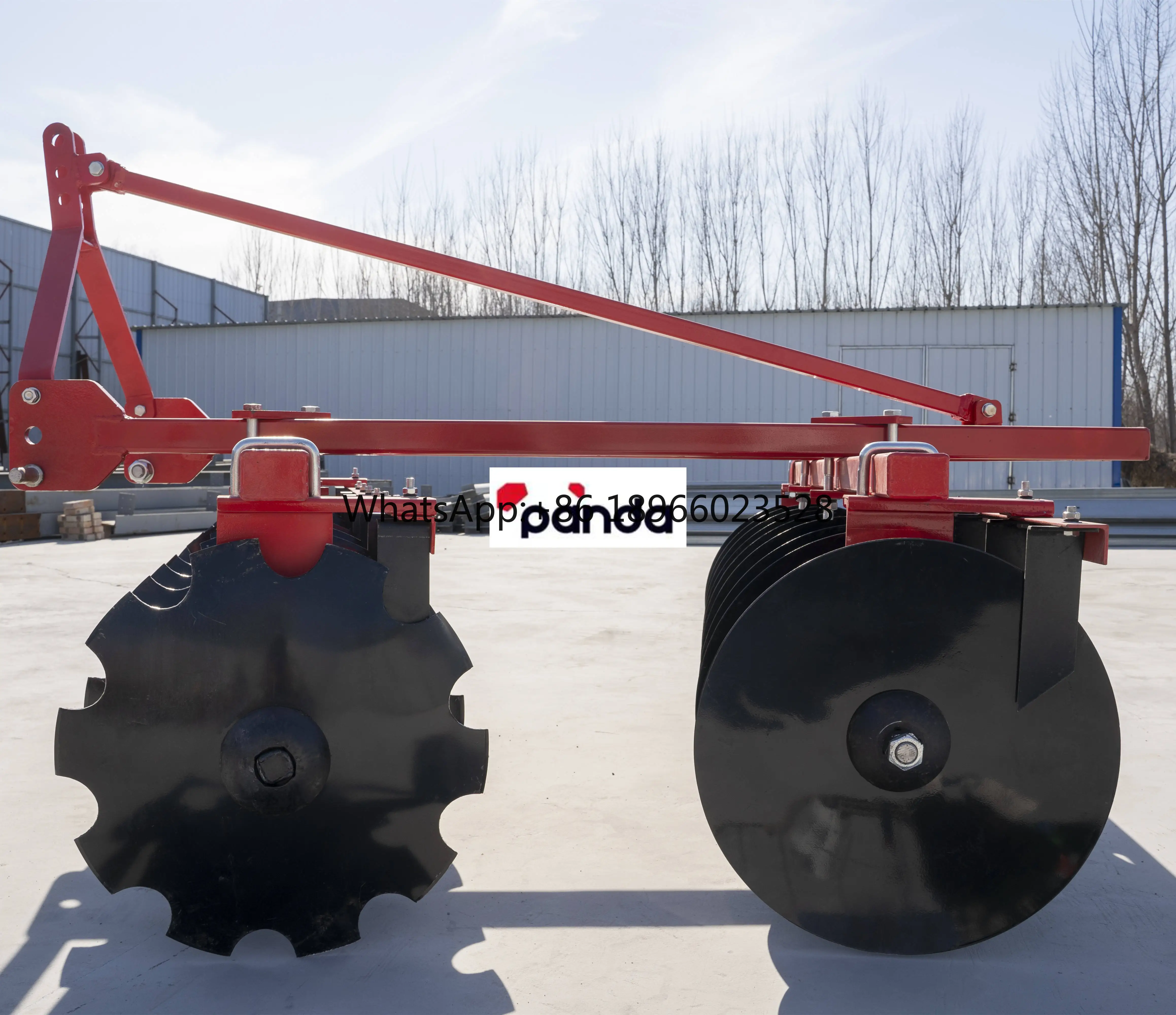 disc Plough Machine Agriculture Cultivator Paddy Disc Plow for walking tractor