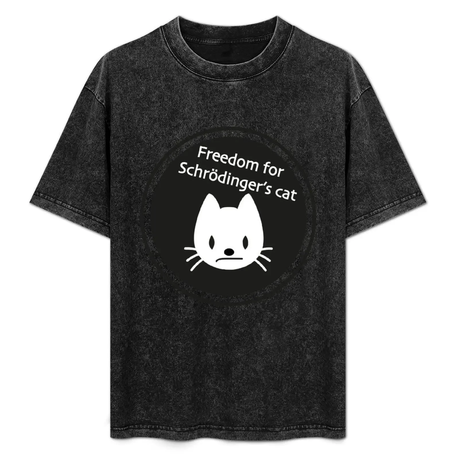 

freedom for schrodinger's cat T-Shirt Basic Casual Wear Short Sleeve Top