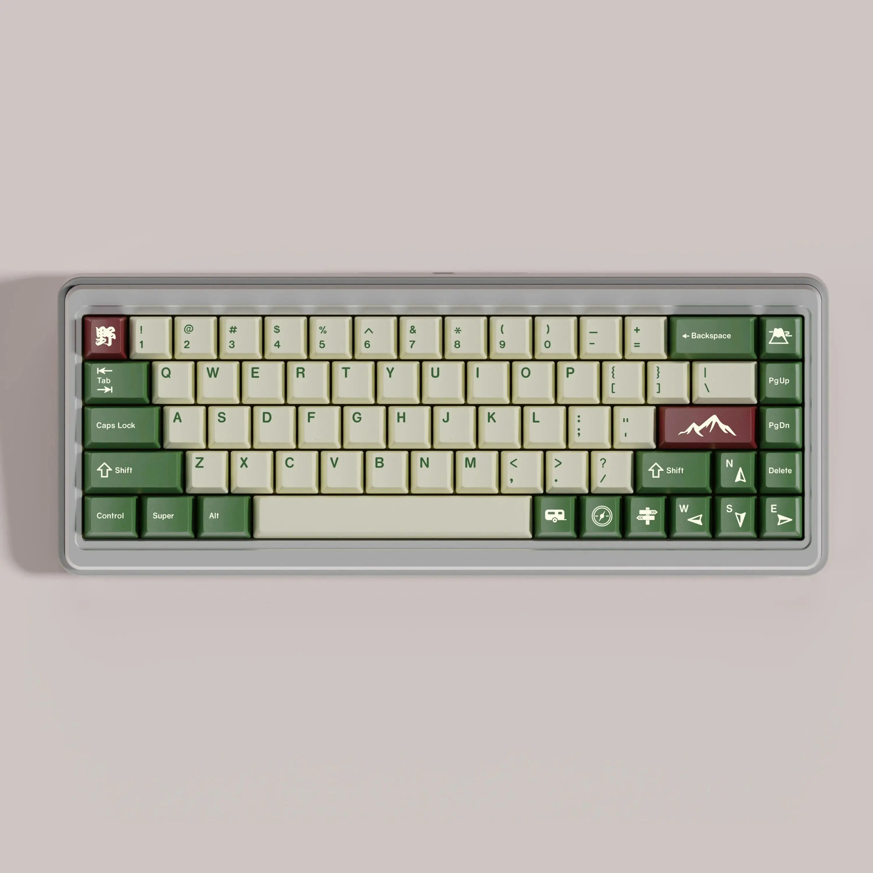 GMK Keycap Berkemah 166 Tombol Bahan PBT Profil Ceri DYE-SUB untuk MX Switch 61/64/68/71/75/84/87/98/104 Keyboard Mekanis
