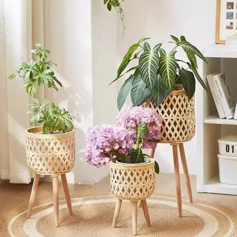 Nordic Flowerpot Stand  Living Room Sofa Side Flower Rack Terrace Floor Standing Plant Racks Outdoor Balcony Flowers Pot Shelves image 2