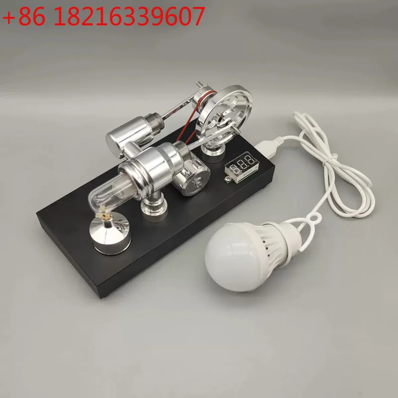 YAO Stirling Engine Model Alcohol Generator,External Combustion,Thermal Power Thermal Energy Machine,Physical Thermodynamics Exp