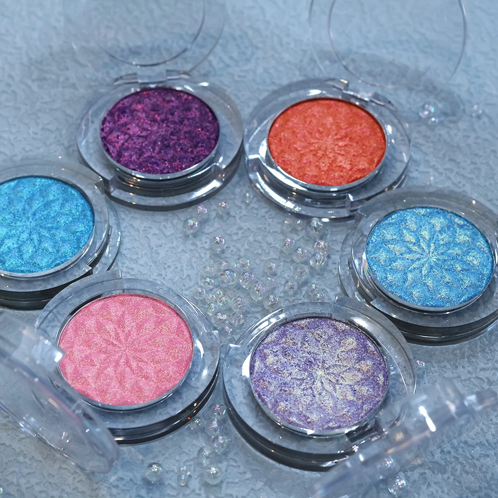 Chameleon Eye Palette Eyeshadow Palette - Customizable Duochrome Pressed Eyeshadow Set, Glitter Infused, Pearlescent Finish, Pri
