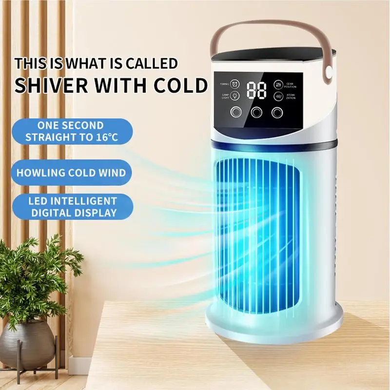 Portable AC Personal Air Cooler Fan Evaporative Cooling Ac Unit Personal Cooler For Desktop Room Car Bedroom Office Camping Tent - view 3