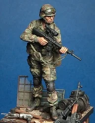 1/35 Scale Die-cast Resin White Model  Resin Model American Scouts Need To Manually Color The Model Free Shipping