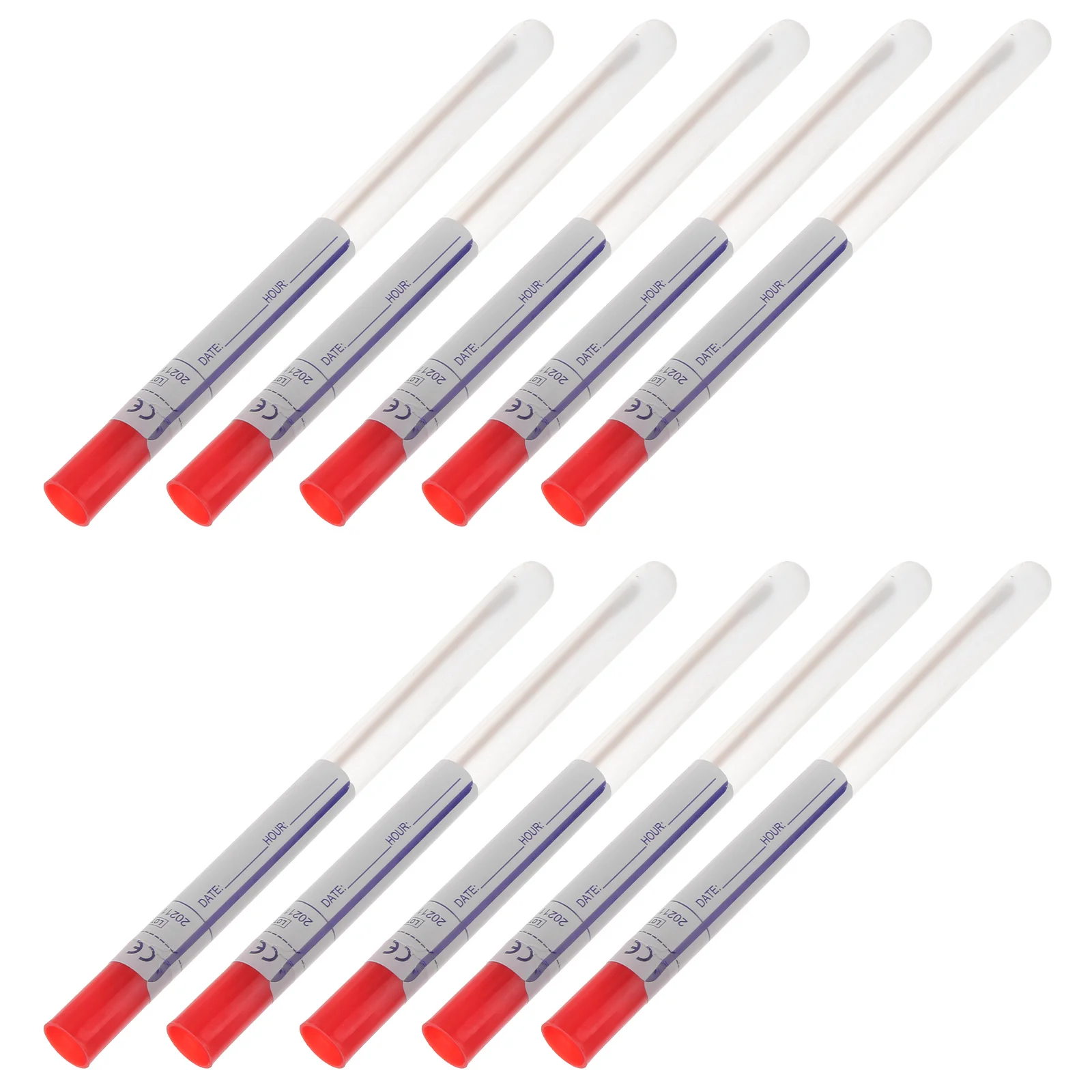 

100 Pcs Sampling Swab Safe Flocking Detection Sterile Stick Single Use Sticks Specimen