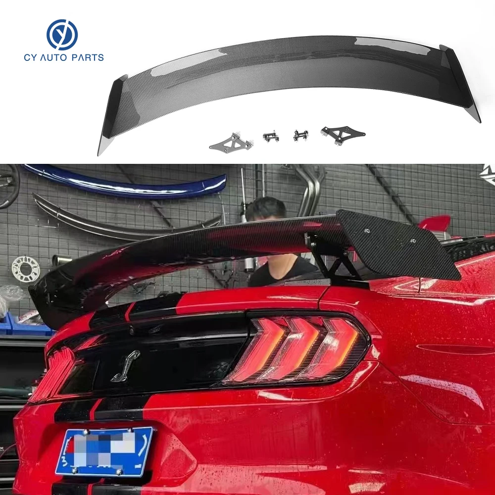 

Спойлер GT500 из углеродного волокна Mustang GT, модифицированный хвост ветрового крыла, подходит для Ford Mustang 2017-2021 GT500