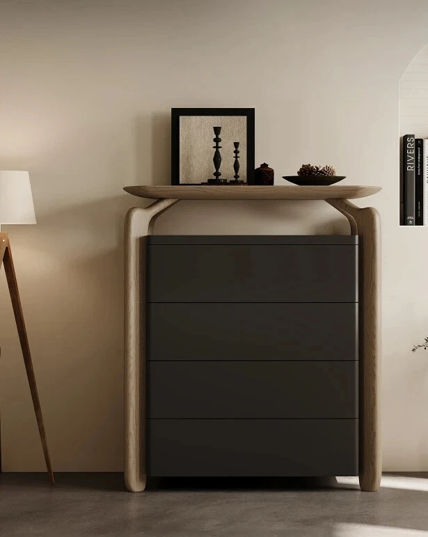 

Nordic Light Luxury Designer Model Hollow Four-Bucket Cabinet Italian Minimalist Large Capacity Creative Locker