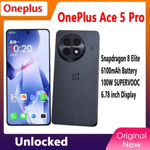 New OnePlus ACE 5 Pro 5G Smart Phone Unlocked Snapdragon 8 Elite