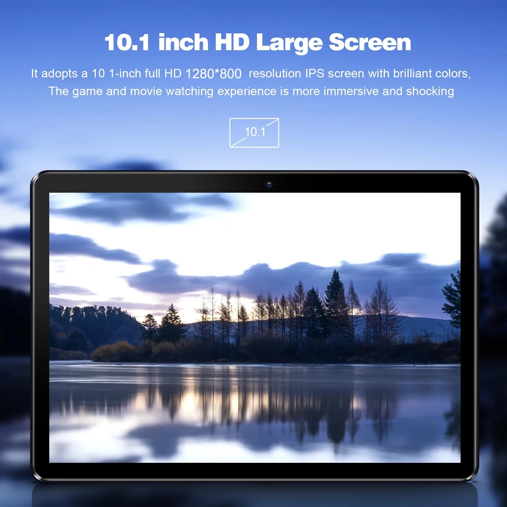 10.1" Android 11 Tablet – 4GB RAM, 64GB, Dual SIM, 1280x800 IPS, 2MP+5MP Cam, 5000mAh Battery Support YouTube pc   Tablet