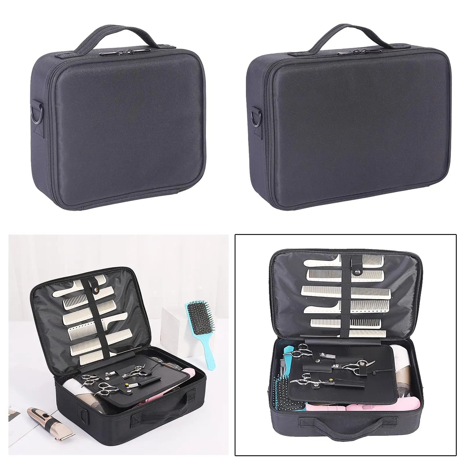 

Barber Storage Bag Salon Tool Bag for Styling Supplies Cosmetics Makeup Tool