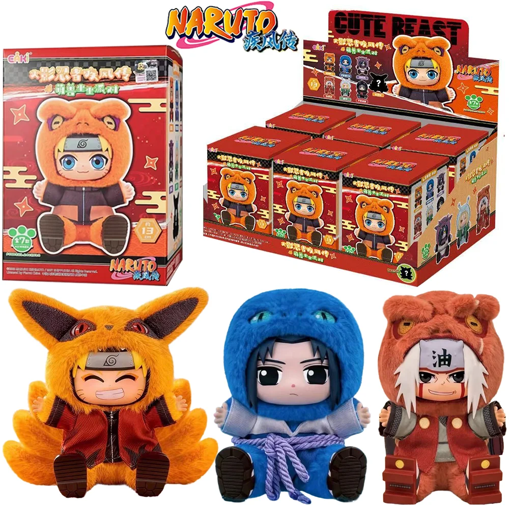 

New EAKI Naruto Blind box Shippuden Naruto Uzumak Sasuke Tsunade Party Series Stuffed Doll Handmade Ornament Toy Collection Gift