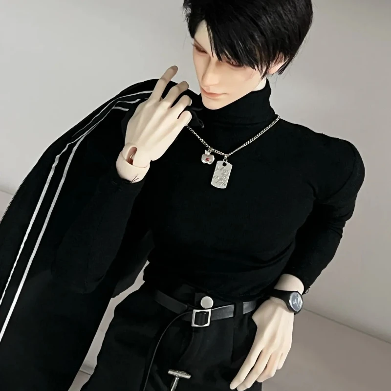 Poppenkleertjes voor 30/36/45/60/70/75cm Bjd pop 1/3 1/4 1/5 1/6 hoge kraag innerlijke shirt aankleedspeelgoed popaccessoires, geen pop