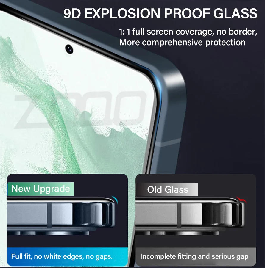 2 Piezas de Vidrio Templado para Samsung Galaxy S21 S22 S23 Plus S24 FE S25 S26 Ultra S25edge Protector de Pantalla Desbloqueo por Huella 3