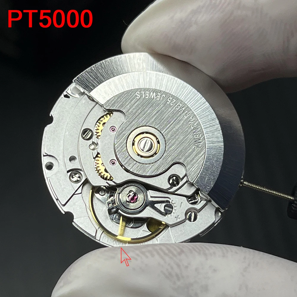 Genuine HK PT5000 Automatic Mechanical Movement High Accuracy 25 Jewels Replace ETA 2824-2 Mod Watch Mechanism Date 3H