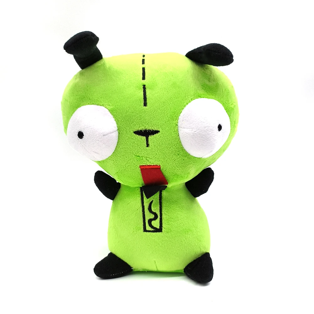 25cm Alien ET 3D Eyes Green Invader ZIM Plush Figure Toy Soft Stuffed Collectible Toy Christmas Gift Toys for Children