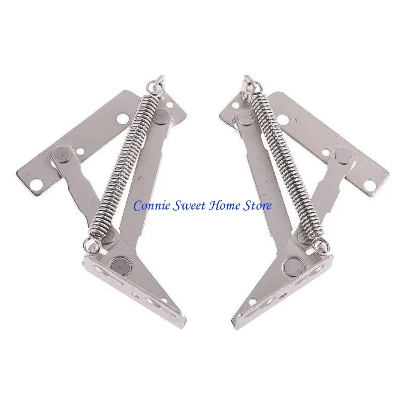 LXAF 2pcs/set 80 Degree Sprung Hinges Cabinet Door Lift Up Stay Flap Top Support Kitchen Cabinet Tools