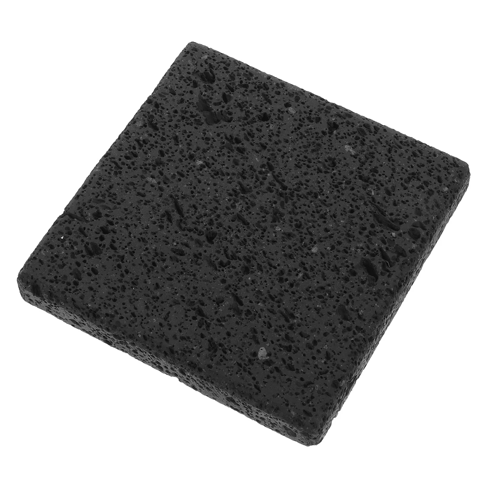 Volcano Stone Korean Bbq Grill Plate Cooking Tile 3.9x3.9x0.6 Gas Grill Volcanic Rock Cooking Stone for Steak Seafood Vegetables