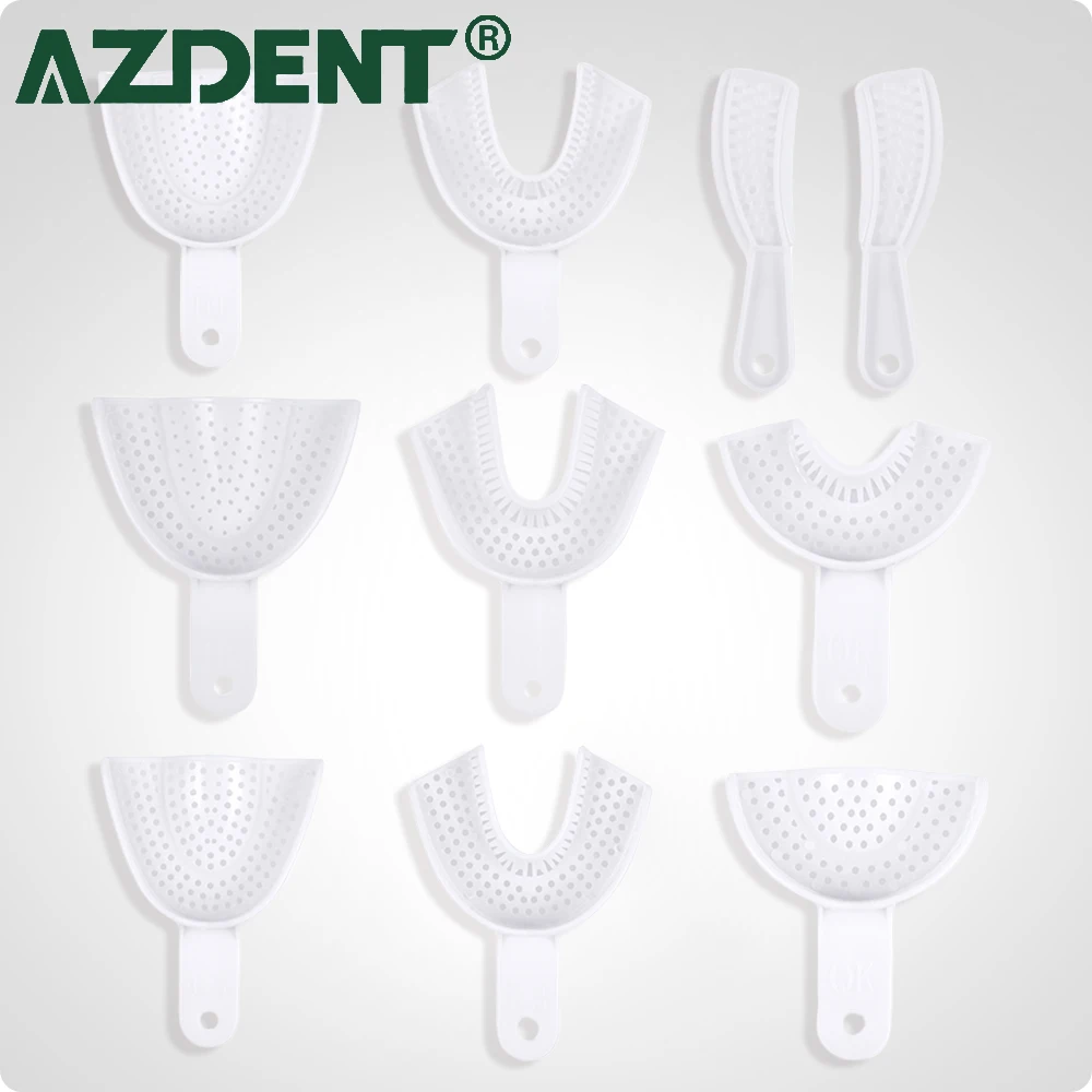 10 Pcs/Pack JOY DENTAL Impression Tray Plastic Material Ergonomic Design Can Reuse After Sterilization