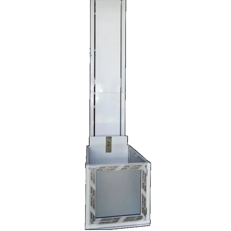 Load 1 Ton Electric Small Cargo Elevator 2m-10meters Hydraulic Lifting Platform Home Elevator Guide Rail Hoist Manned Elevator