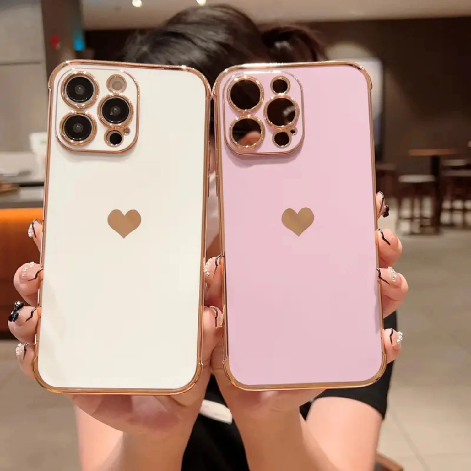 Durable Shockproof 6D Plating Silicone Phone Case for iPhone 14/14Plus/14Pro/14ProMax, iPhone 13/13Mini/13Pro/13ProMax, iPhone 1