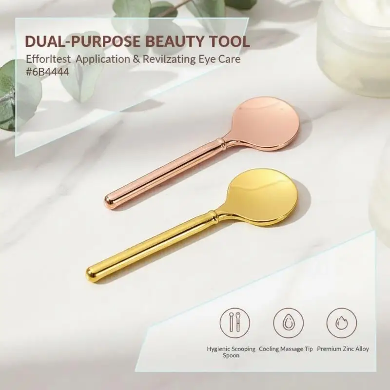 Zinc Alloy Mini Cosmetic Cream Spatula Non-stick Facial Mask Spoon for Skincare Lotion Sampling Daily Use