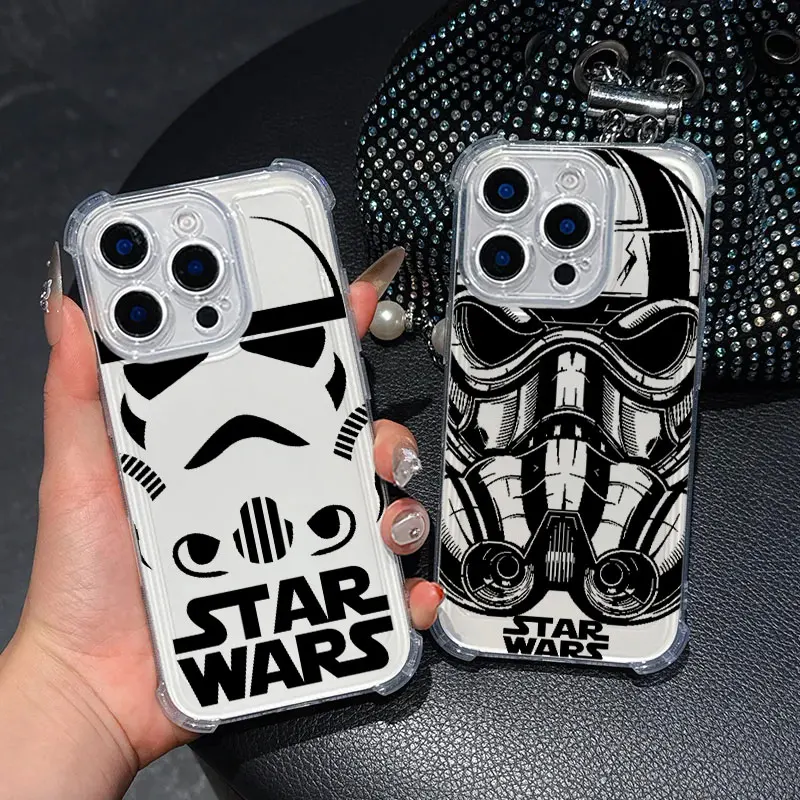 Hot Stars-W-Warss Stormtroopers Phone Case For Samsung Galaxy S26 S25 S24 S23 S22 S21 S20 Edge FE Ultra Plus 4G 5G Clear Cover
