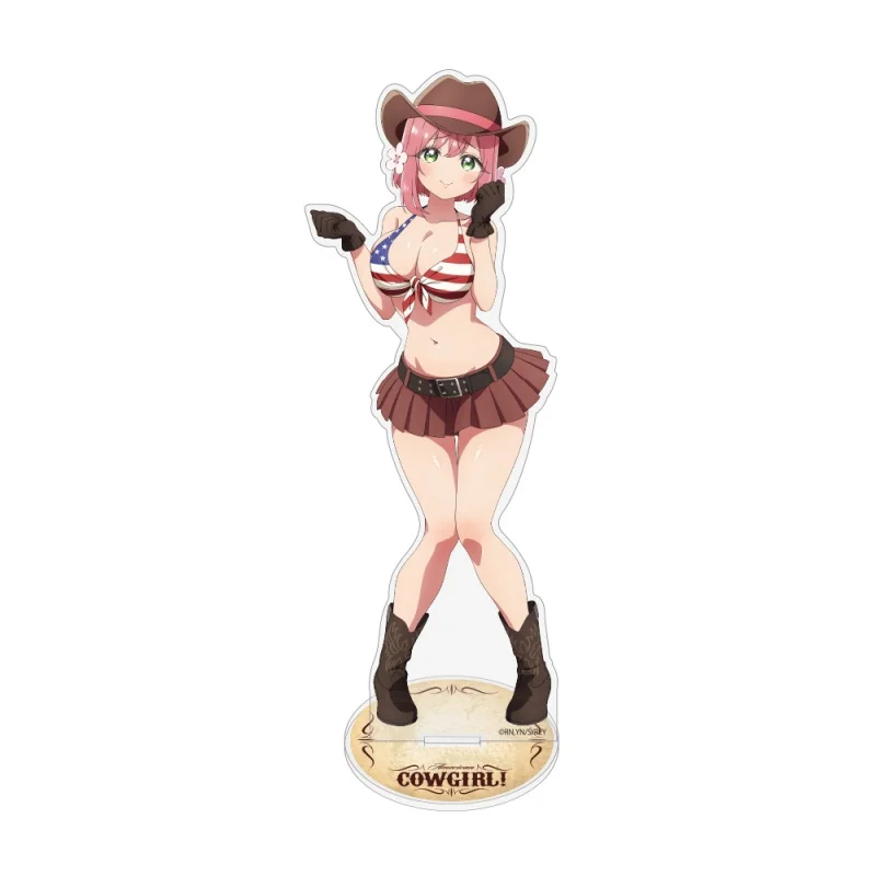 100 Girlfriends Acrylic Stand Hyakkano Model Figure Cosplay Plate Holder Topper Birthday Fans Keychain Desk Decor Plate Gift